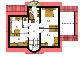 Mirror image | Floor plan of second floor - MILENIUM 227
